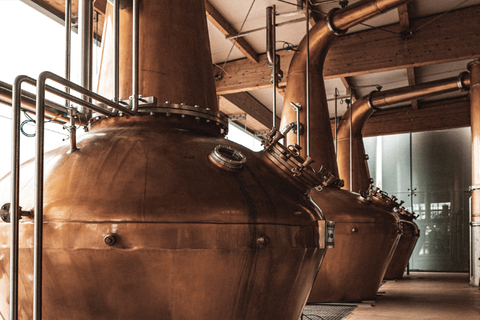 The Pot Stills at Boann Whiskey Distillery