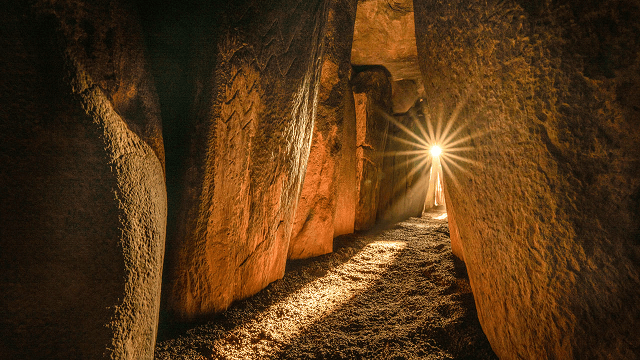 Inner Chamber of Newgrange Neolithic Tomb